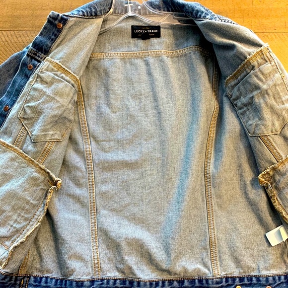 Lucky Brand Tomboy Denim Trucker Jacket - Picture 2 of 6